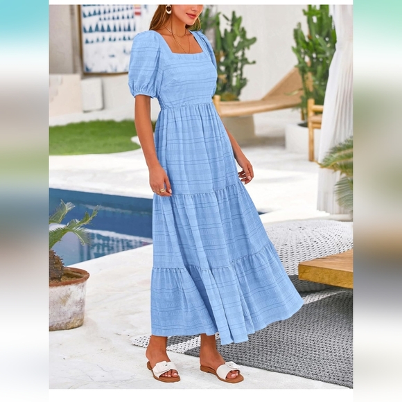 Gingham Midi Dress - Picture 8 of 17